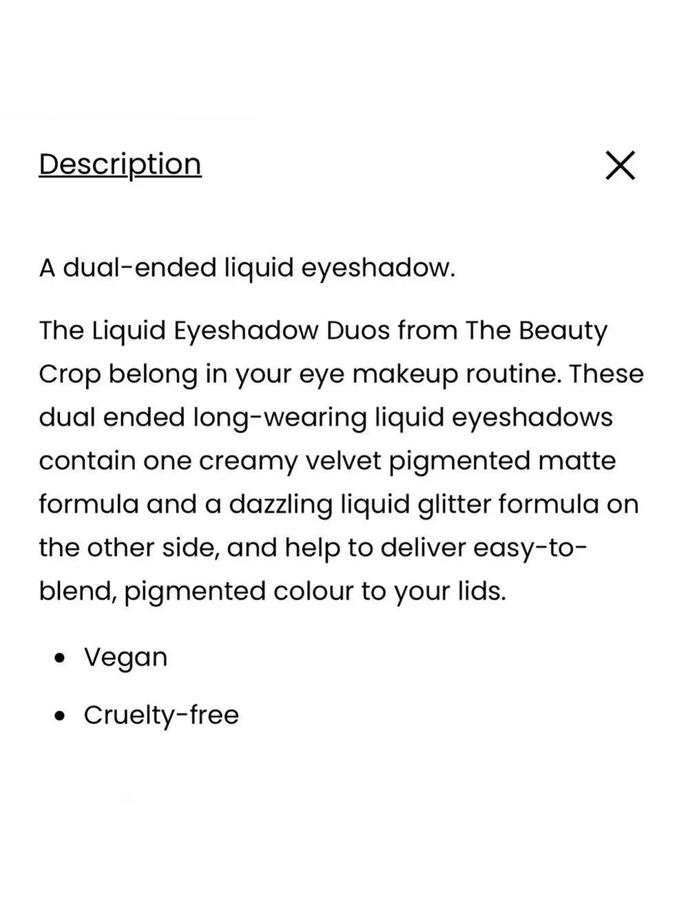 The Beauty Crop Liquid Eyeshadow Duo - Cinnamon & Fudge